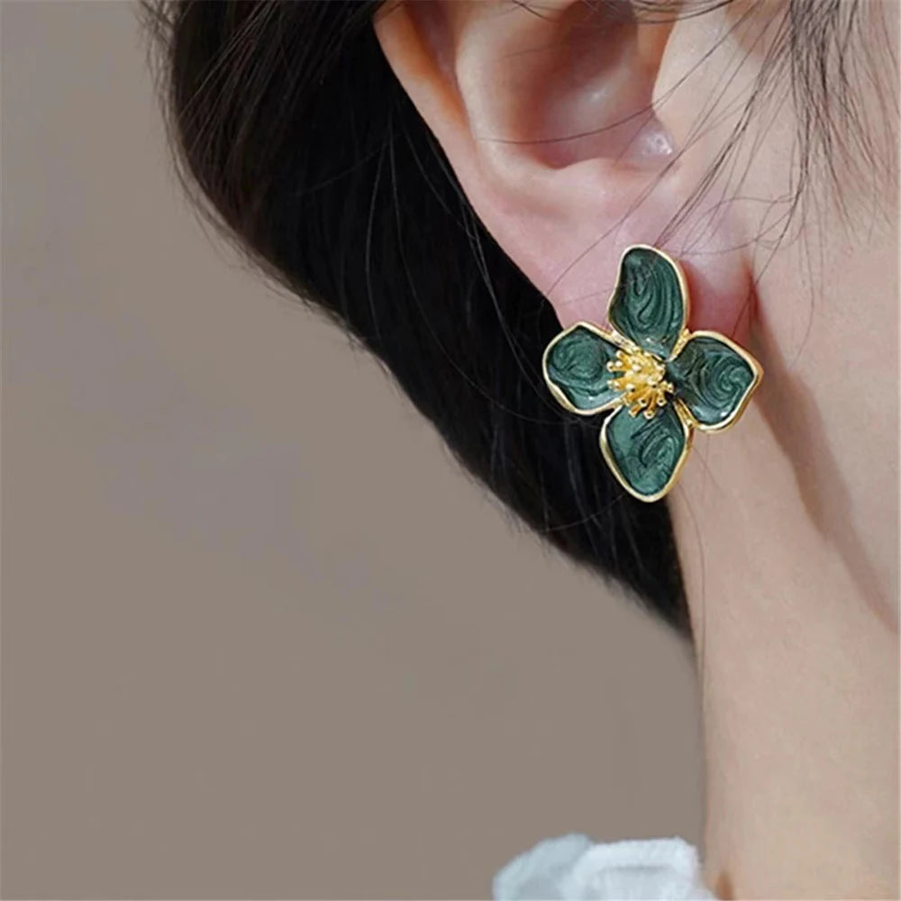 Romantic Flower Studs