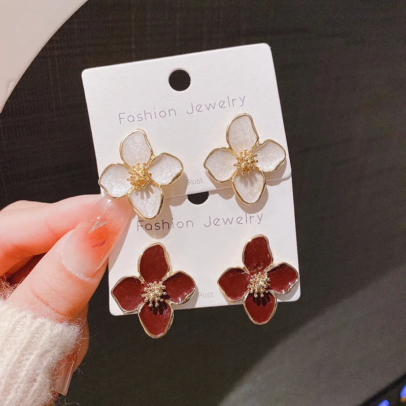 Romantic Flower Studs